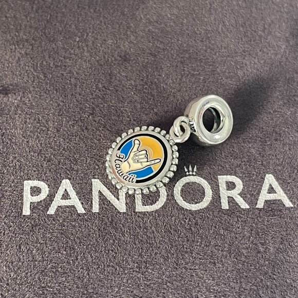 Pandora Hawaii Shaka Aloha Dangle Charm - Picture 3 of 4